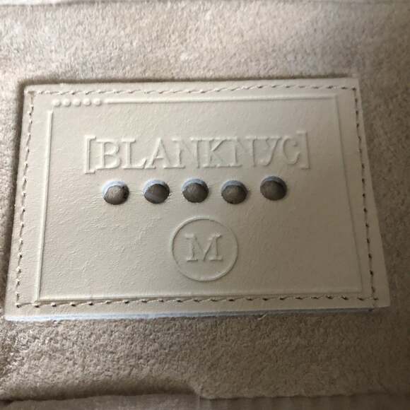 Blank NYC Suede Leather cZip Front Moto Vest size medium - Picture 11 of 12